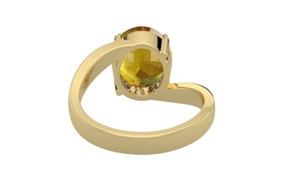 Ashtadhatu Thailand Yellow Sapphire Ring Rare Quality (R2)