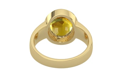 Ashtadhatu Thailand Yellow Sapphire Ring Rare Quality (R3)