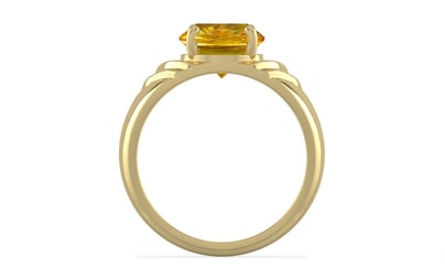 Ashtadhatu Thailand Yellow Sapphire Ring Rare Quality (R4)