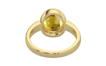 Ashtadhatu Thailand Yellow Sapphire Ring Rare Quality (R6)