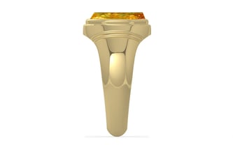 Ashtadhatu Thailand Yellow Sapphire Ring Rare Quality (R7)