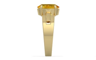 Ashtadhatu Thailand Yellow Sapphire Ring Rare Quality (R8)