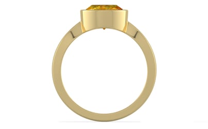 Ashtadhatu Thailand Yellow Sapphire Ring Rare Quality (R9)