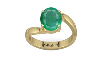 Ashtadhatu Zambian Emerald Ring Limited Quality (R2)