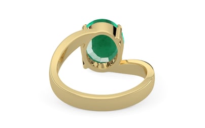 Ashtadhatu Zambian Emerald Ring Rare Quality (R2)
