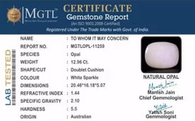 Australian Opal - 12.96 Carat Prime Quality OPL-11259