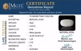 Australian Opal - 5.66 Carat Prime Quality OPL-11304