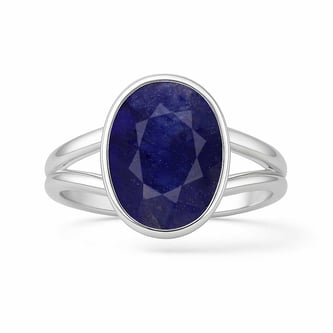 Authentic 925 Sterling Silver Blue Sapphire Ladies’ Ring