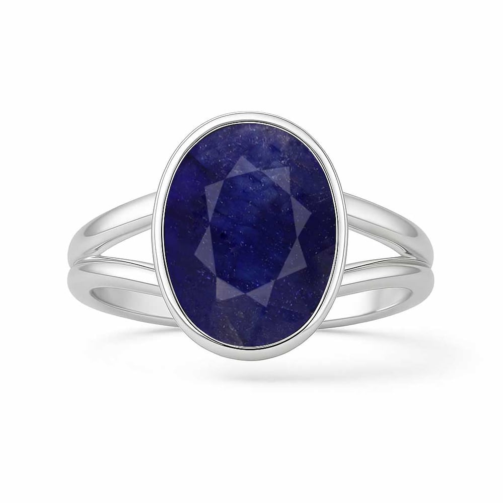 Authentic 925 Sterling Silver Blue Sapphire Ladies’ Ring