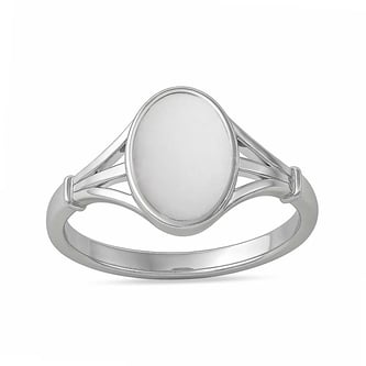 Authentic 925 Sterling Silver Opal Ladies’ Ring