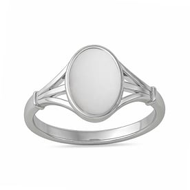 Authentic 925 Sterling Silver Opal Ladies’ Ring