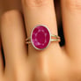Authentic 925 Sterling Silver Ruby Ladies’ Ring
