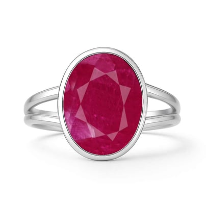 Authentic 925 Sterling Silver Ruby Ladies’ Ring