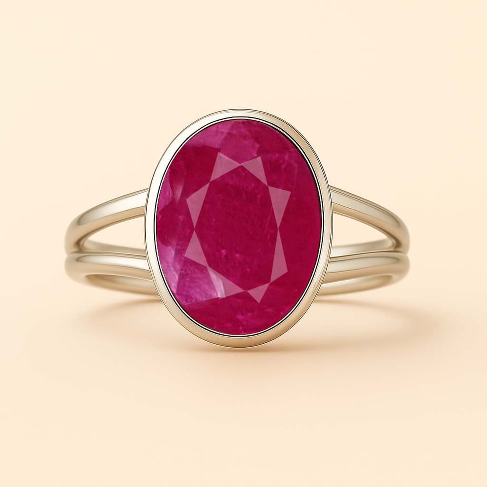 Authentic 925 Sterling Silver Ruby Ladies’ Ring