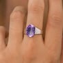 Authentic Handmade Sterling Silver Amethyst (Jamuniya) Ring For Men