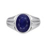 Authentic Handmade Sterling Silver Blue (Neelam) Sapphire Ring