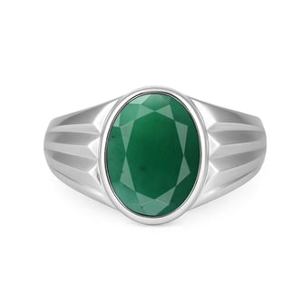 Authentic Handmade Sterling Silver (Panna) Ring For Men