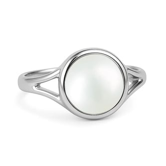 Authentic Handmade Sterling Silver Pearl (Moti) Ring For Men