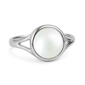 Authentic Handmade Sterling Silver Pearl (Moti) Ring For Men
