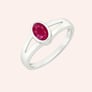 Authentic Vintage 925 Silver Ruby Men’s Ring