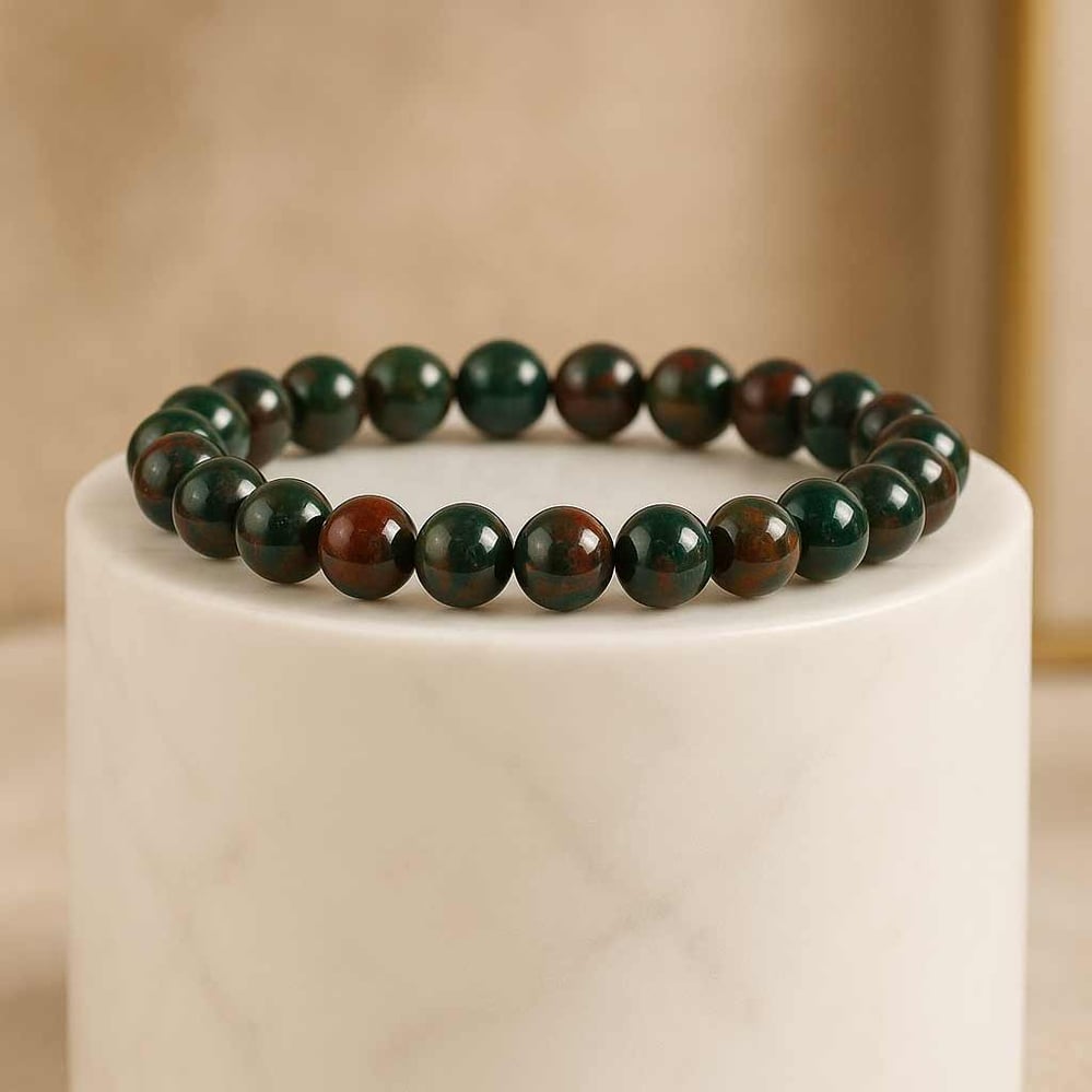Black blood stone bracelet
