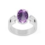 Bold Designer 925 Silver Amethyst Ring for Him