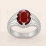 Bold Designer 925 Silver Hessonite Gomed Ring for Him