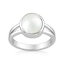 Bold Designer 925 Silver Pearl Ring for Him