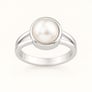 Bold Designer 925 Silver Pearl Ring for Him