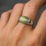 Bold & Stylish 925 Silver Cat's Eye Men’s Ring