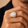 Bold & Stylish 925 Silver Zircon Men’s Ring