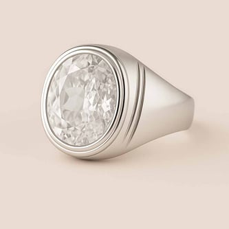 Bold & Stylish 925 Silver Zircon Men’s Ring