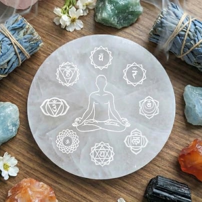 Certified Selenite Crystal Charging Plate