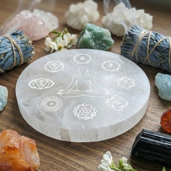 Certified Selenite Crystal Charging Plate