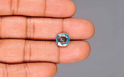 Ceylon Blue Zircon - 5.56 Carat Prime Quality BZ-28012
