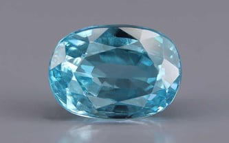 Ceylon Blue Zircon - 6.87 Carat Rare Quality BZ-28016