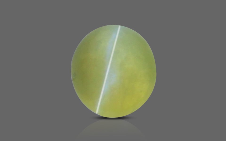 Buy Green Cats Eye Stone Online at Best Price - 1.32 Carat Limited Quality Ketu Gemstone