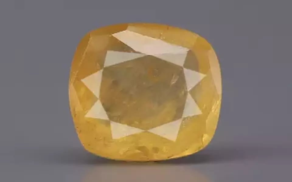 3.49 Carat Pushkraj Khada Price ₹11,765 | Pukhraj Stone Price In India | Yellow Sapphire India