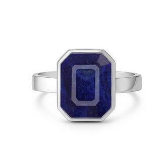Classic 925 Silver Blue Sapphire Ring For Men