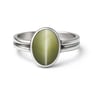 Classic 925 Silver Cat's Eye Ring For Men