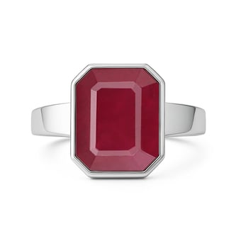 Classic 925 Silver Ruby Ring For Men