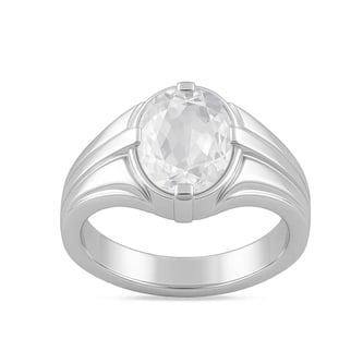 Classic 925 Silver Zircon Ring For Men
