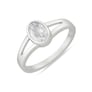 Classic 925 Sterling Silver Zircon Gemstone Ring for Women