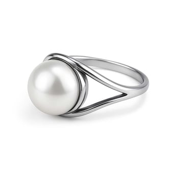 Classic Regal 925 Sterling Silver Pearl (Moti)  Women’s Ring