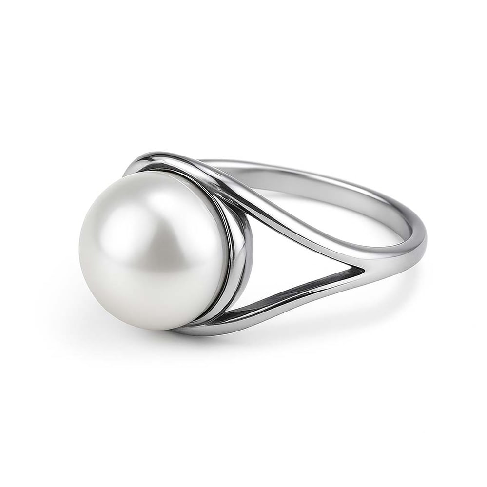 Classic Regal 925 Sterling Silver Pearl (Moti)  Women’s Ring