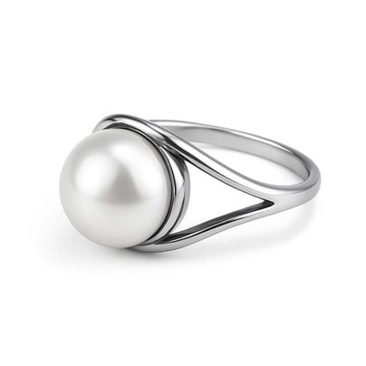 Classic Regal 925 Sterling Silver Pearl (Moti)  Women’s Ring