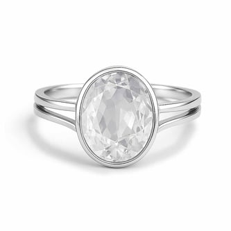 Classic Regal 925 Sterling Silver Zircon Women’s Ring