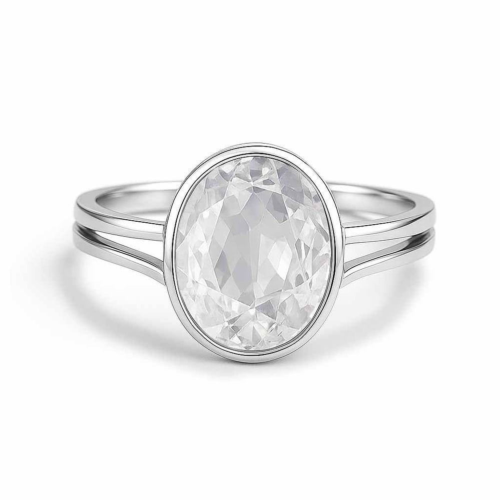 Classic Regal 925 Sterling Silver Zircon Women’s Ring