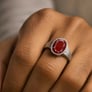 Classic Royal Hessonite Gomed 925 Silver Men’s Ring