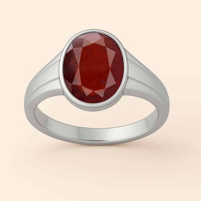 Classic Royal Hessonite Gomed 925 Silver Men’s Ring
